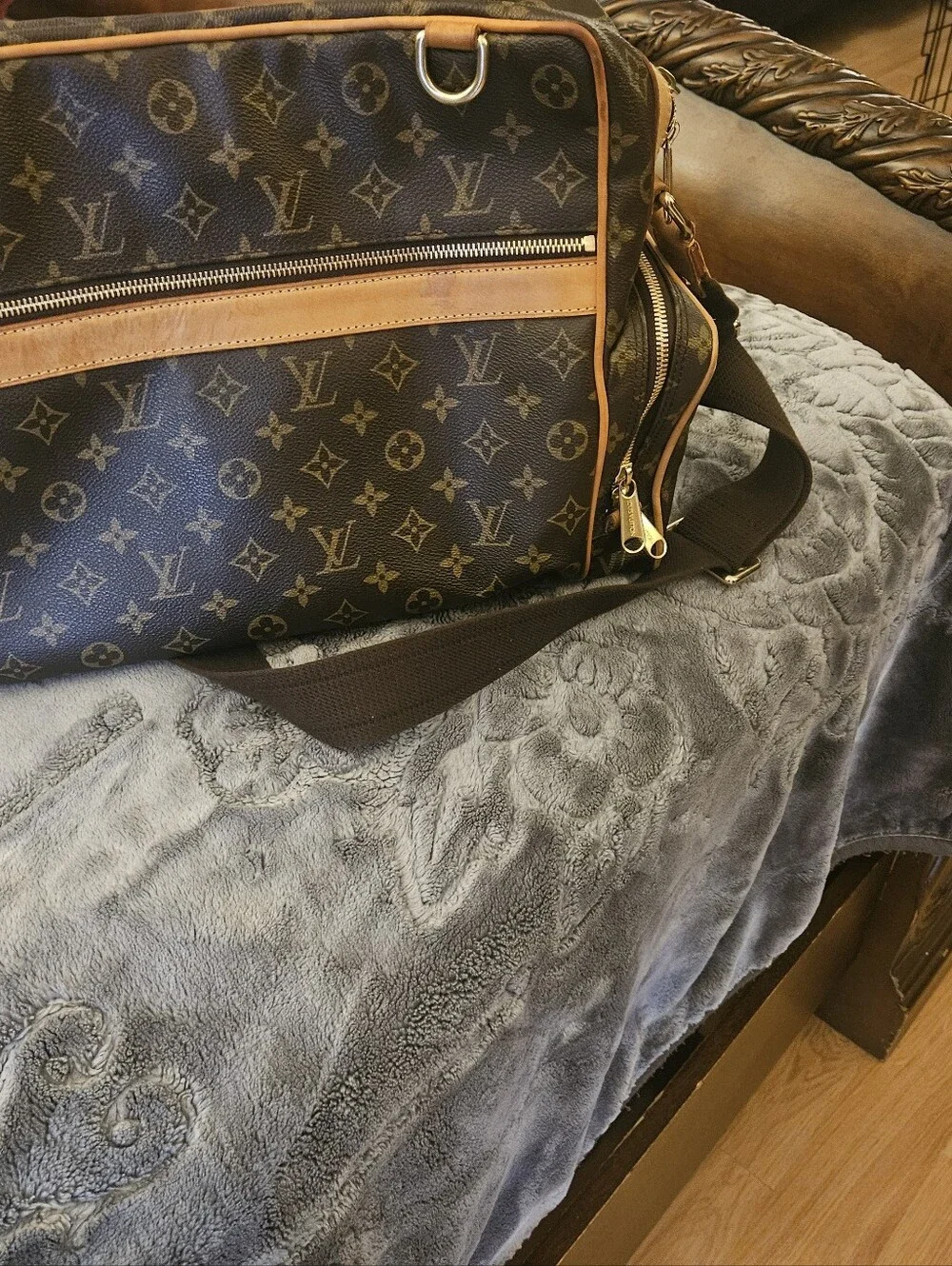 Louis Vuitton Brown Monogram Travel Shoulder Bag